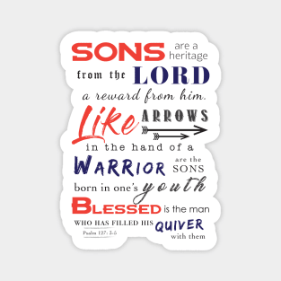 Beautiful Bible Verse for Son Sticker